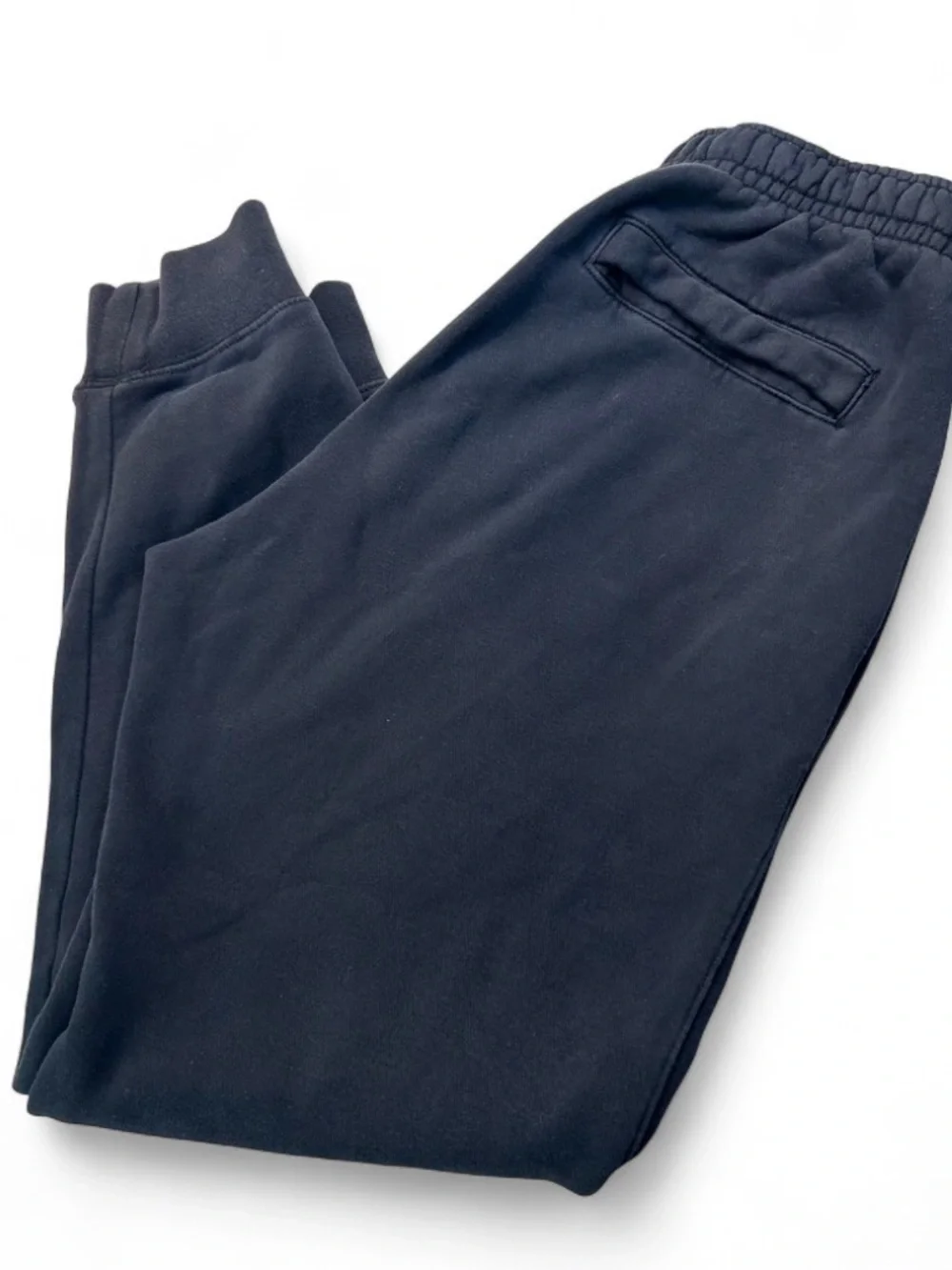 Nike Kids Black Jogger Sweatpants with White Logo